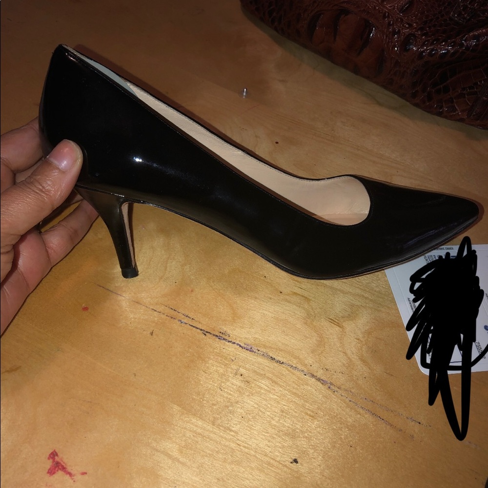 Black patent leather pumps!
